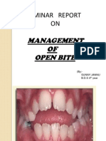 Management of Open Bite