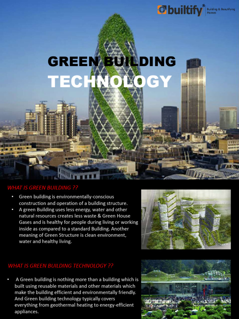 Green Building Technology Overview | PDF | Green Building | Cement