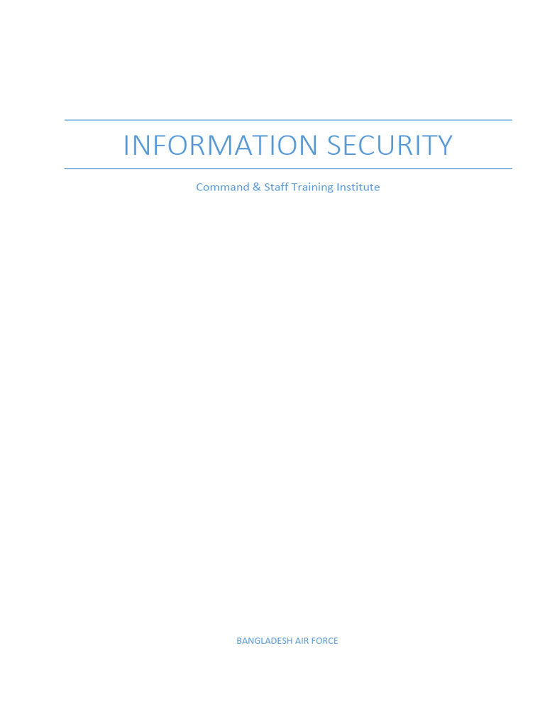Information Security Training Guide | PDF | Computer Data Storage ...