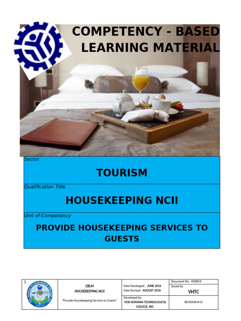 Housekeeping NCII Training Module | PDF | Housekeeping