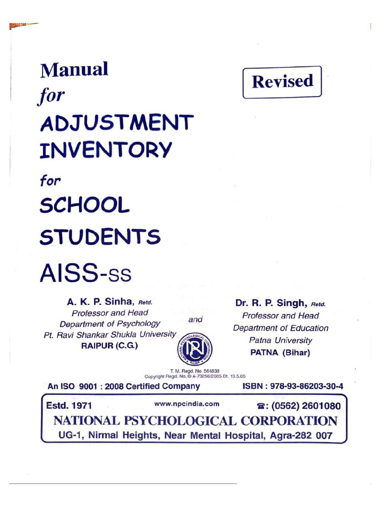 AISS Manual | PDF