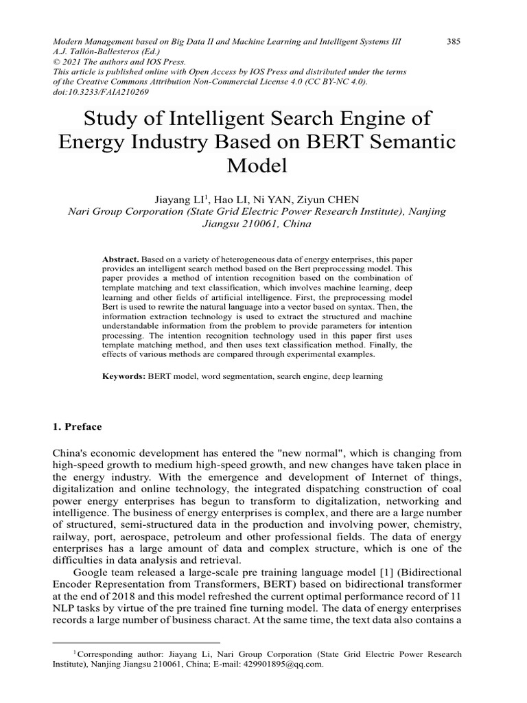Study of Intelligent Search Engine of Energy Indus | PDF ...