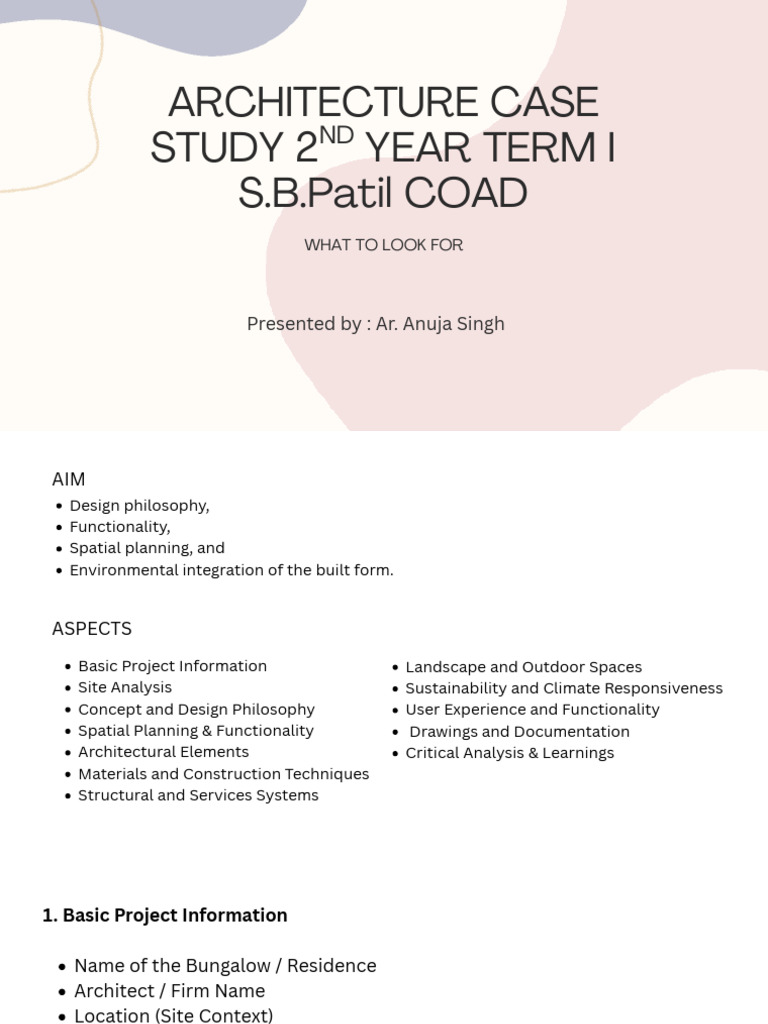 Residence Case Study Analysis | PDF | Design