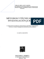 Metodos y Tecnicas de La Investigacion Juridica