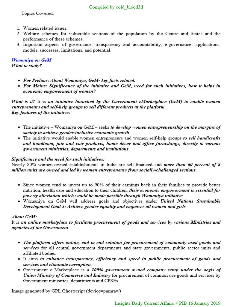 GK Notes Compilation Jan 3 | PDF