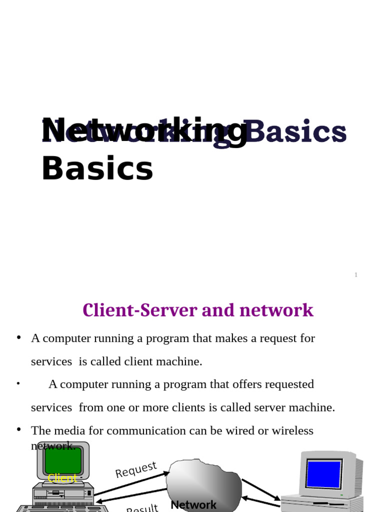 Networking Basics: Client-Server Overview | PDF | Port (Computer ...