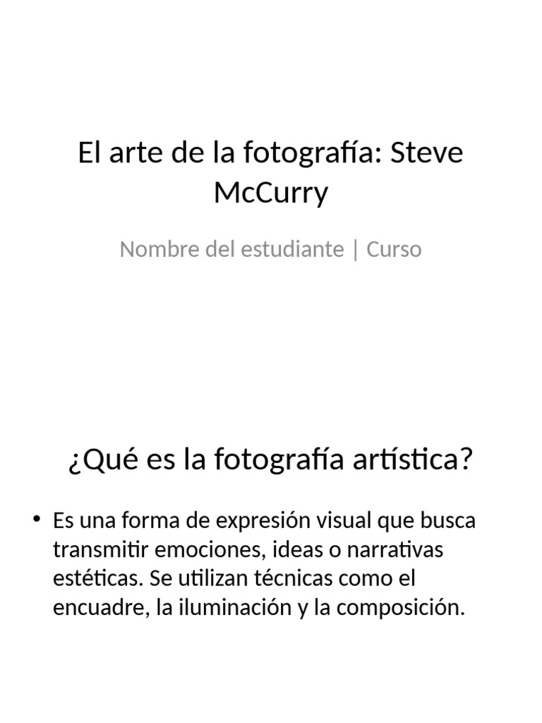 Steve McCurry Fotografia Artistica | PDF