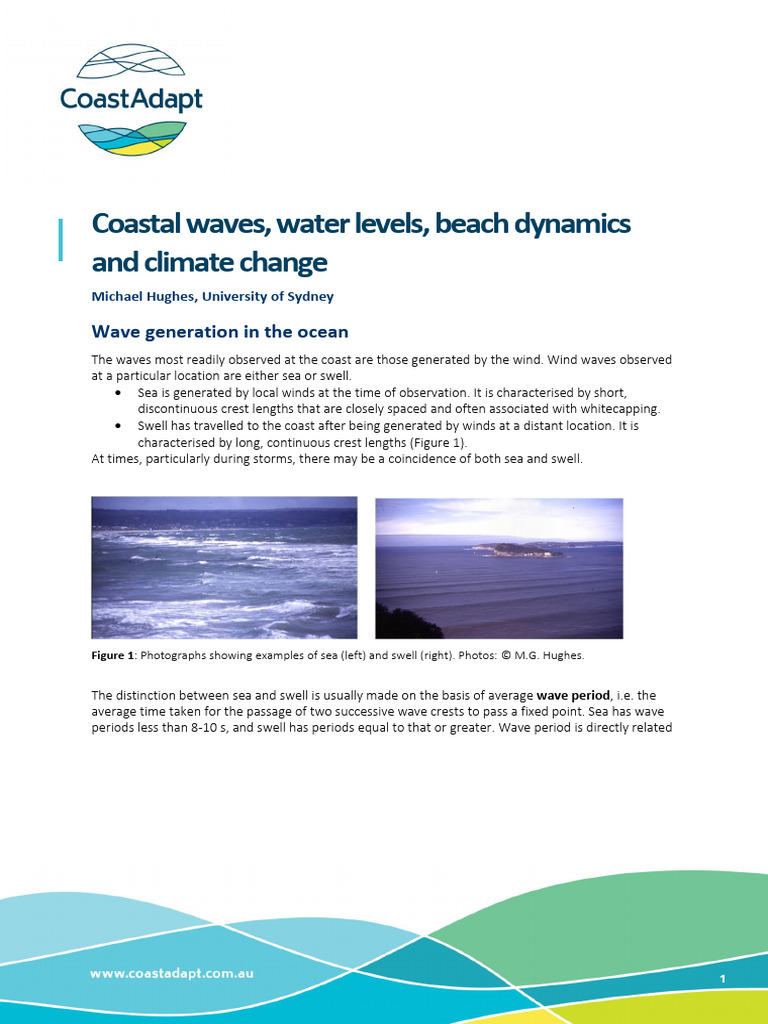 Coastal Wave Dynamics and Climate Impact | PDF | Coast | Beach