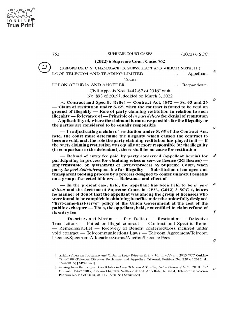 Modak Judgment Analysis: SCC 1, 2008 | PDF | Supreme Court Of The ...