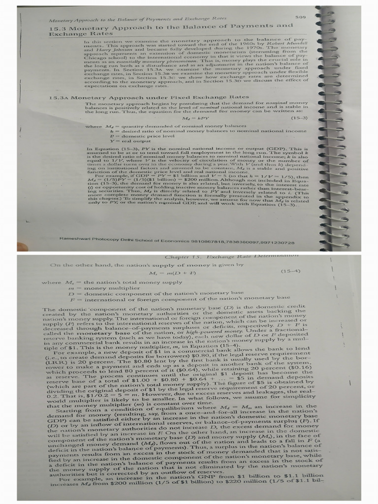 Monetary Approach | PDF