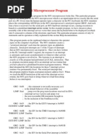 An Example 8051 Microprocessor Program