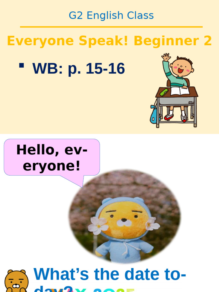 2학년 5월 22일 Unit7 Workbook | PDF