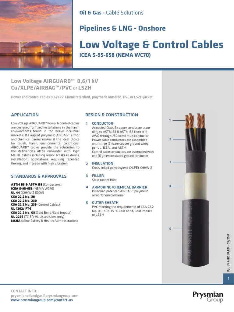 Low Voltage AIRGUARD™ Cable Solutions | PDF | Materials | Building ...