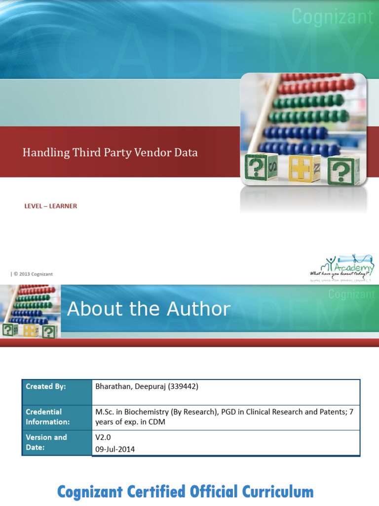 Third Party Vendor Data Reconciliation | PDF | Clinical Trial ...