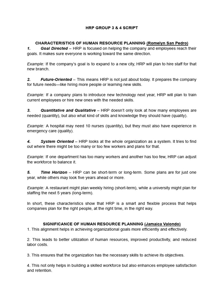 Barriers to Effective HR Planning | PDF | Human Resources | Human ...
