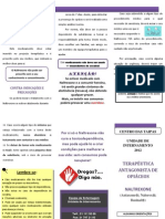 Planfleto Sobre o Naltrexone