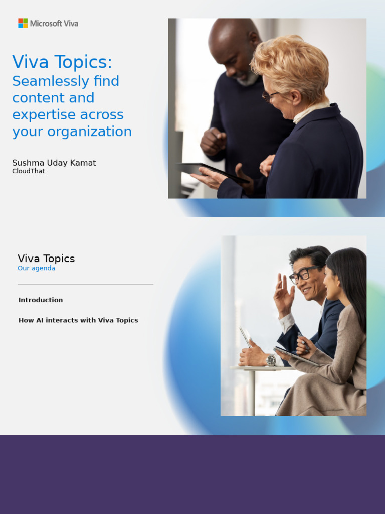 Viva Topics:: Seamlessly Find Content and Expertise Across Your ...