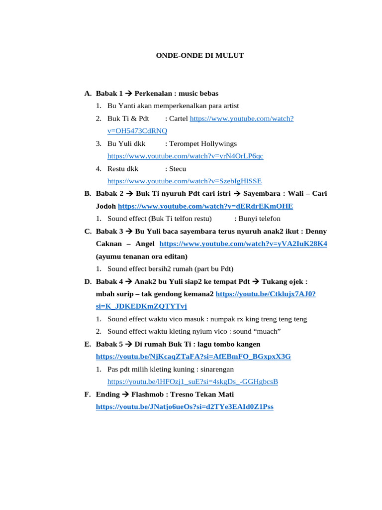 Sound List | PDF