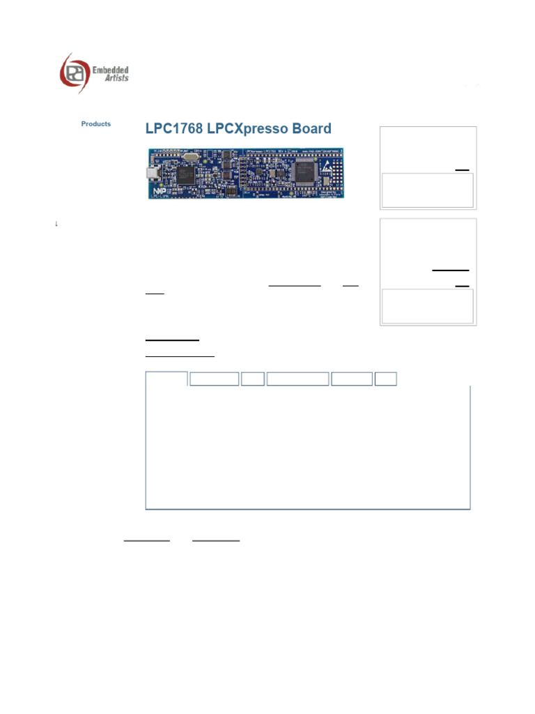 LPC1768 LPCXpresso Development Board | PDF | Computer Hardware ...