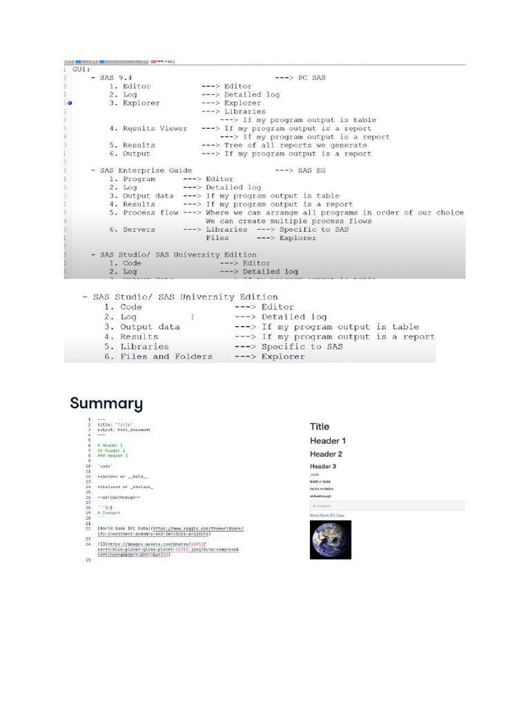 Sas Notes | PDF