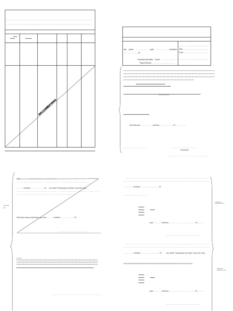 PCH - Specimen Borang 14A | PDF