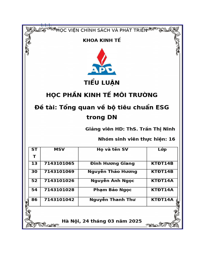 Tiểu luận KTMT nhóm 16 | PDF