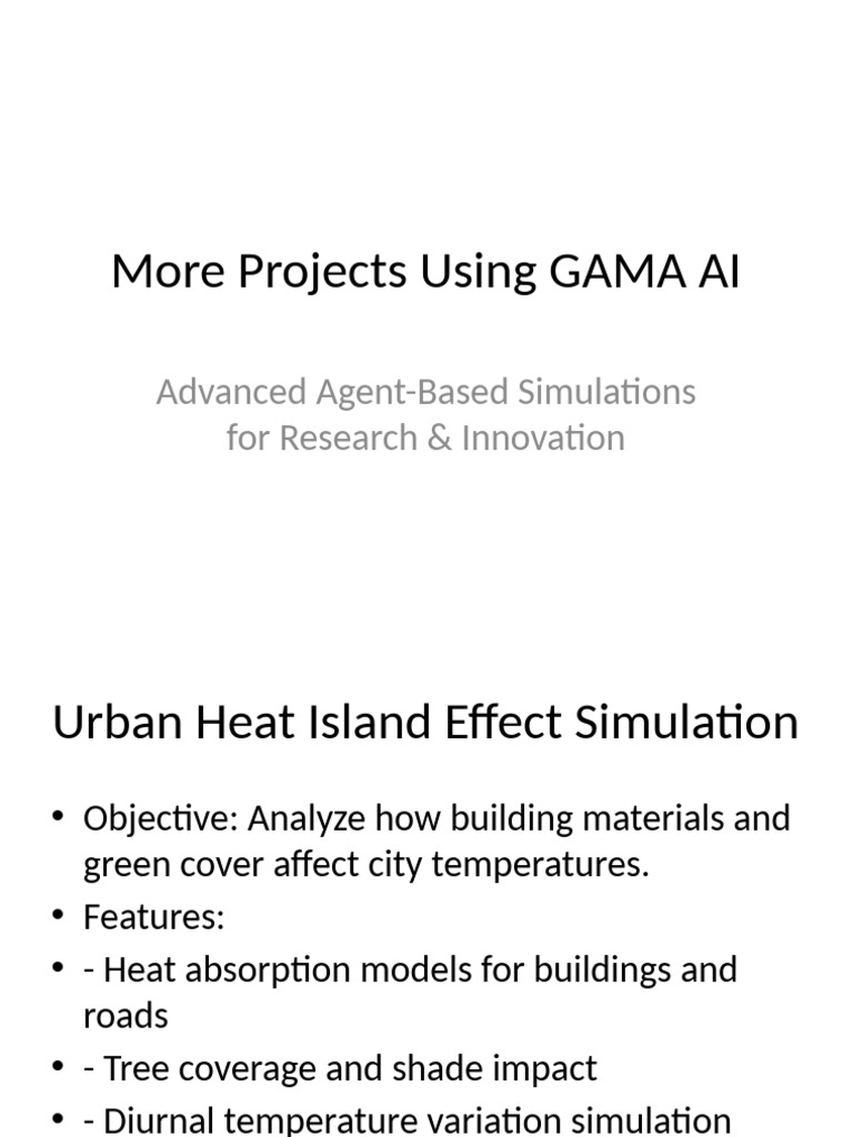 More GAMA AI Projects Presentation | PDF