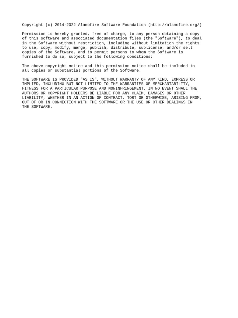 Alamofire Software License Agreement | PDF