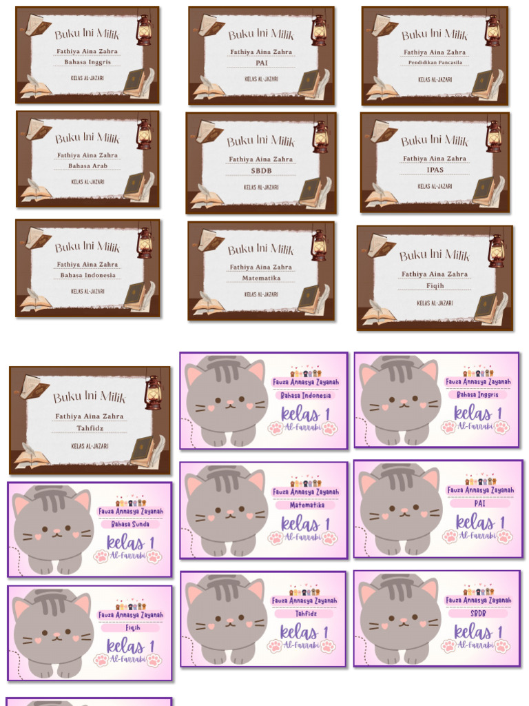 Label Nama Mapel | PDF