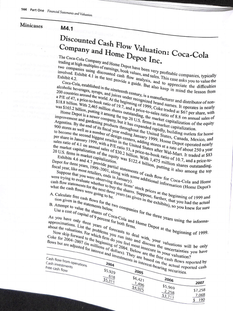 Coca Cola Company and Home Depot Inc. 001 | PDF