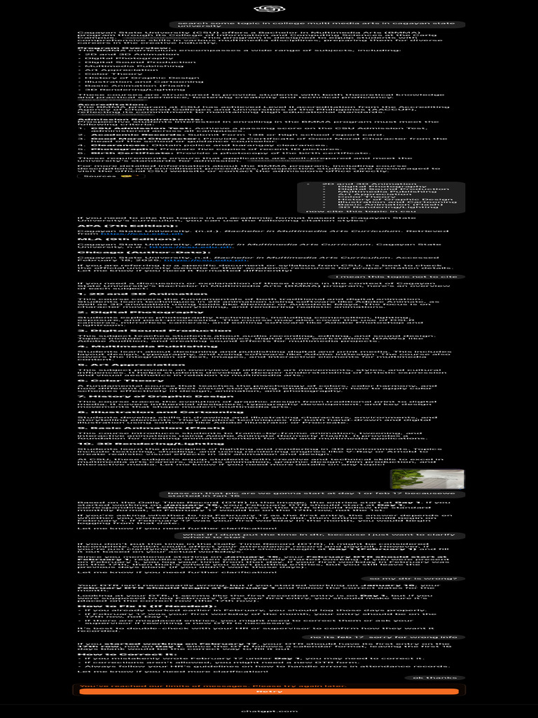 Bmma Program Csu | PDF