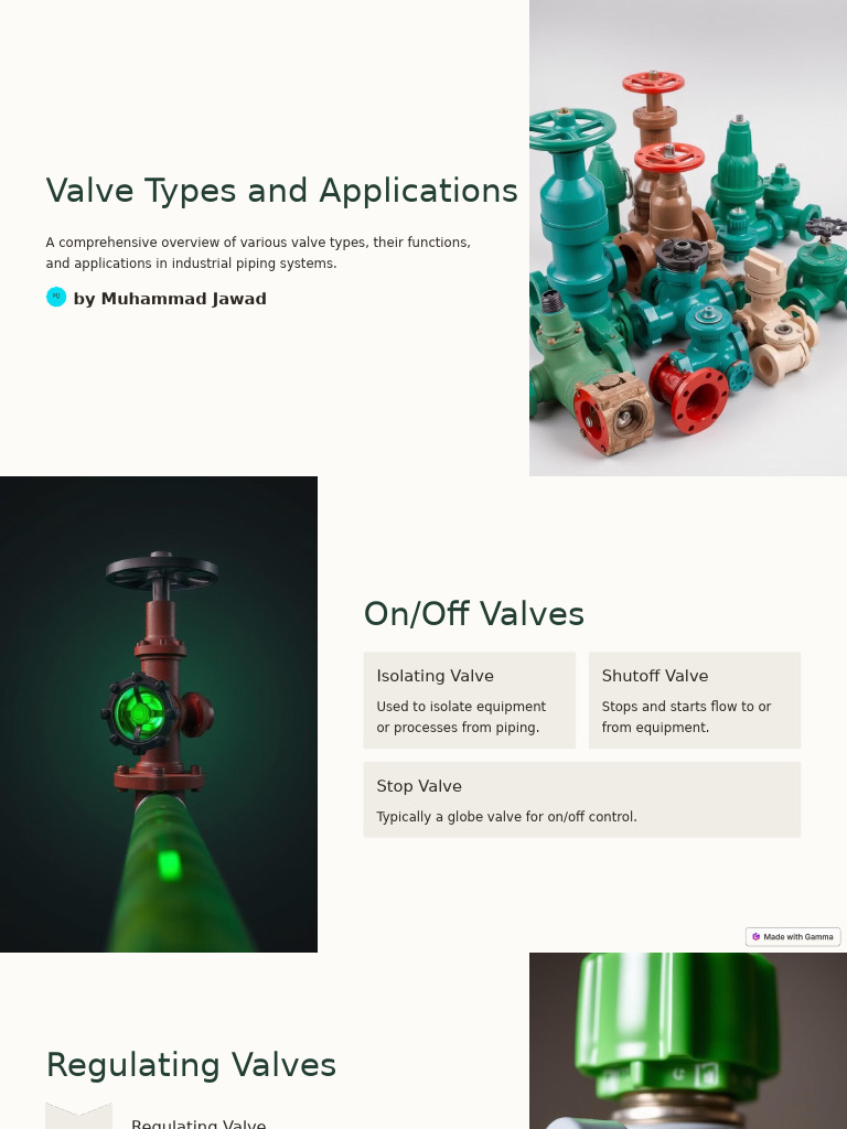 Overview of Valve Types and Uses | PDF | Valve | Liquids