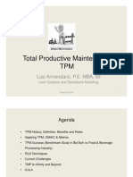 Total Productive Maintenance TPM: Luis Armendariz, P.E. MBA, 6