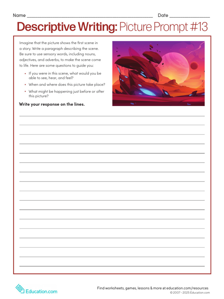 0528 - Descriptive Writing Picture Prompt-13 | PDF