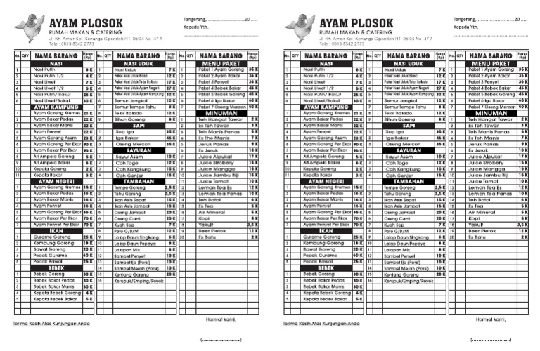 Ayam Plosok (Revisi) | PDF