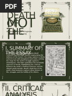 Virginia Woolf - The Death of The Moth (1942) | PDF