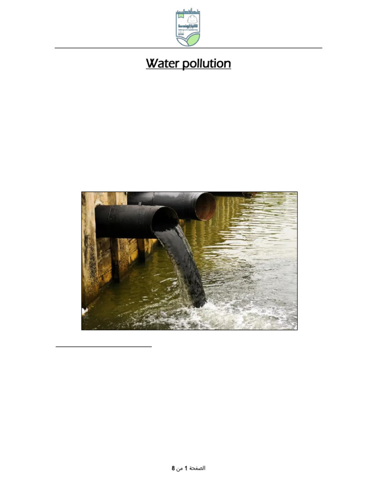 Water Pollution Sources and Control | PDF | Water Pollution | Sewage