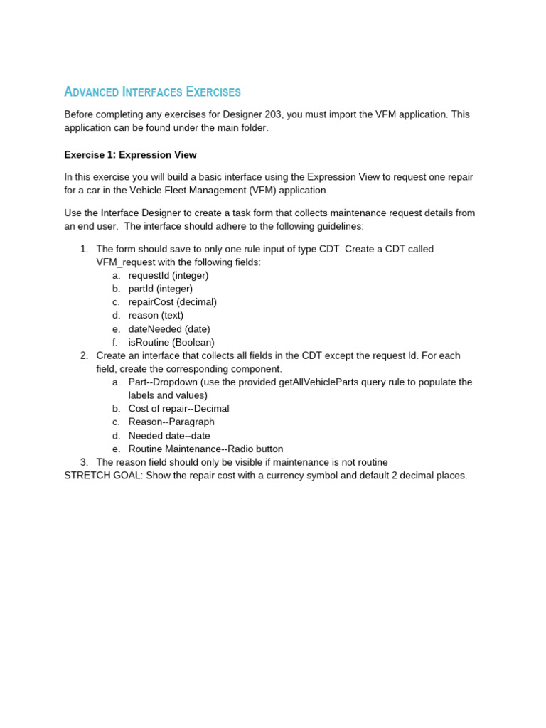 VFM Application Interface Design Guide | PDF