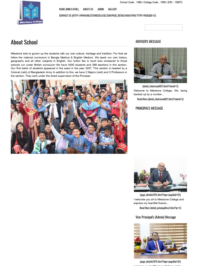 Milestone College Overview and Details | PDF