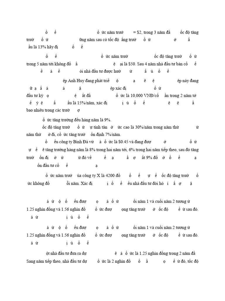 BT Co Phieu | PDF