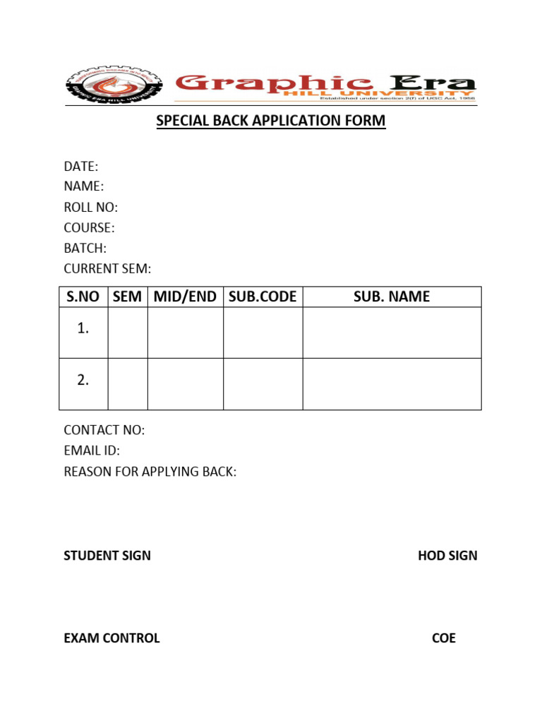 Special Back Format | PDF