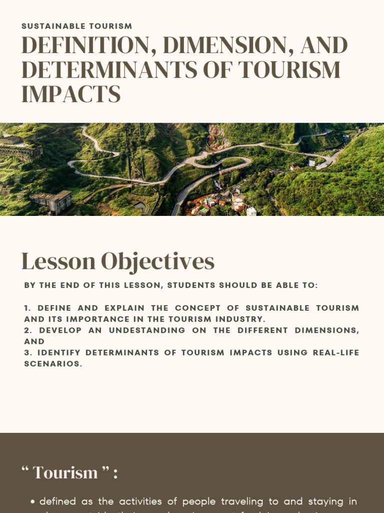 Understanding Sustainable Tourism Impacts | PDF | Sustainability | Tourism
