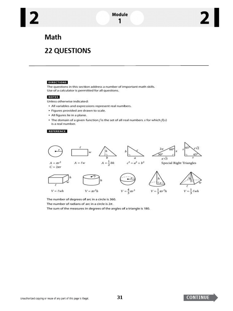 Math Practice Questions Overview | PDF | Median | Function (Mathematics)