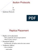 Replica Placement and Consistency Models for Distributed Data Stores