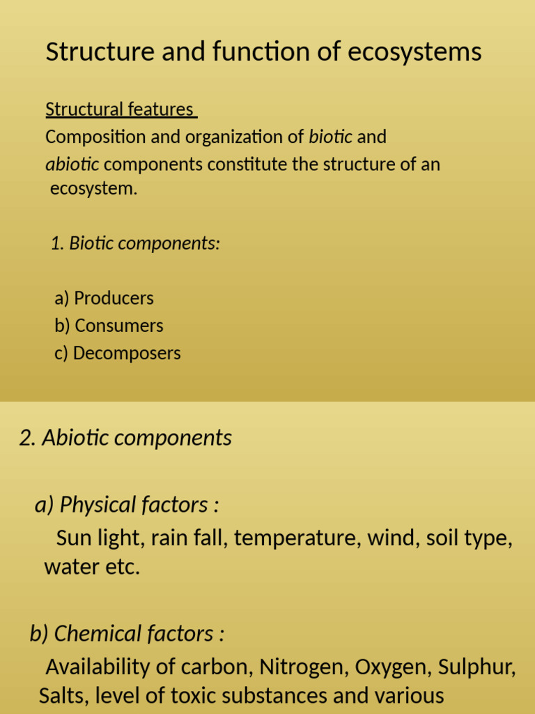 Es Pptunit-1ecosystem and Biodiversity | PDF | Sewage Treatment | Ozone ...