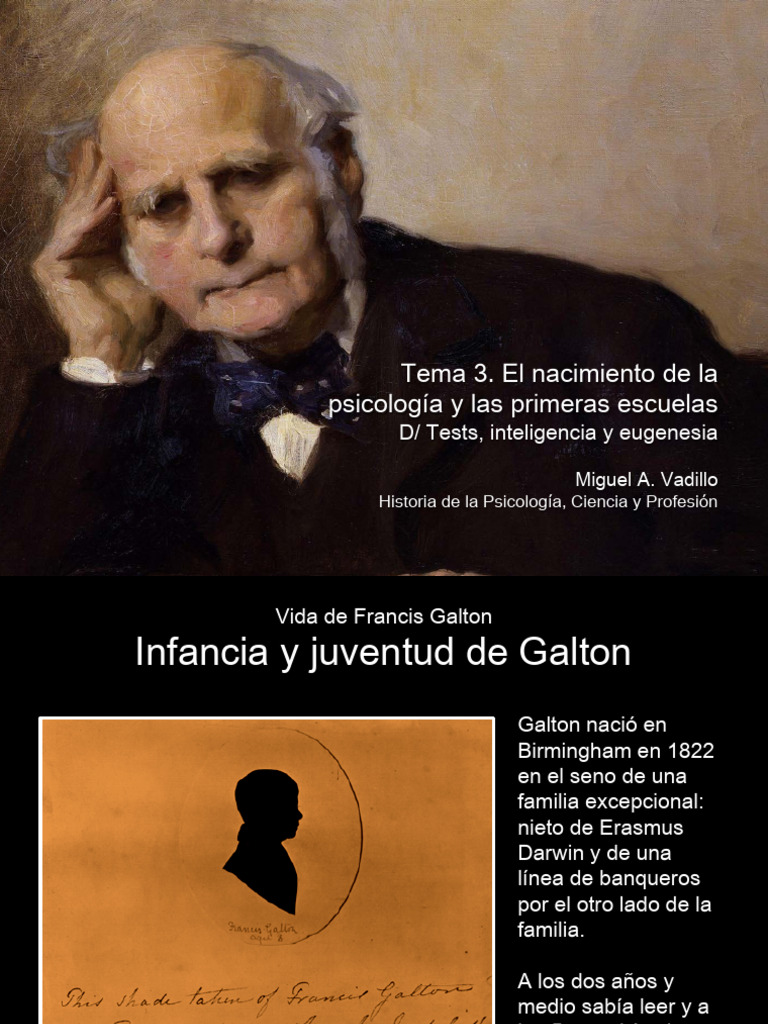 Historia de la psicología y Galton | PDF | Inteligencia | Cociente de ...