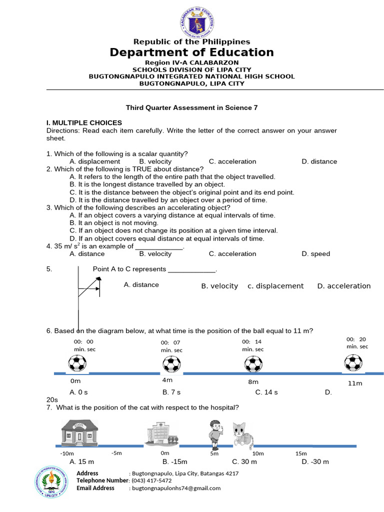 Science 7 Third Quarter Assessment | PDF | Sound | Waves