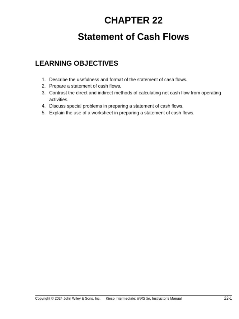 Indirect Method for Cash Flow Reporting | PDF | Cash Flow Statement ...