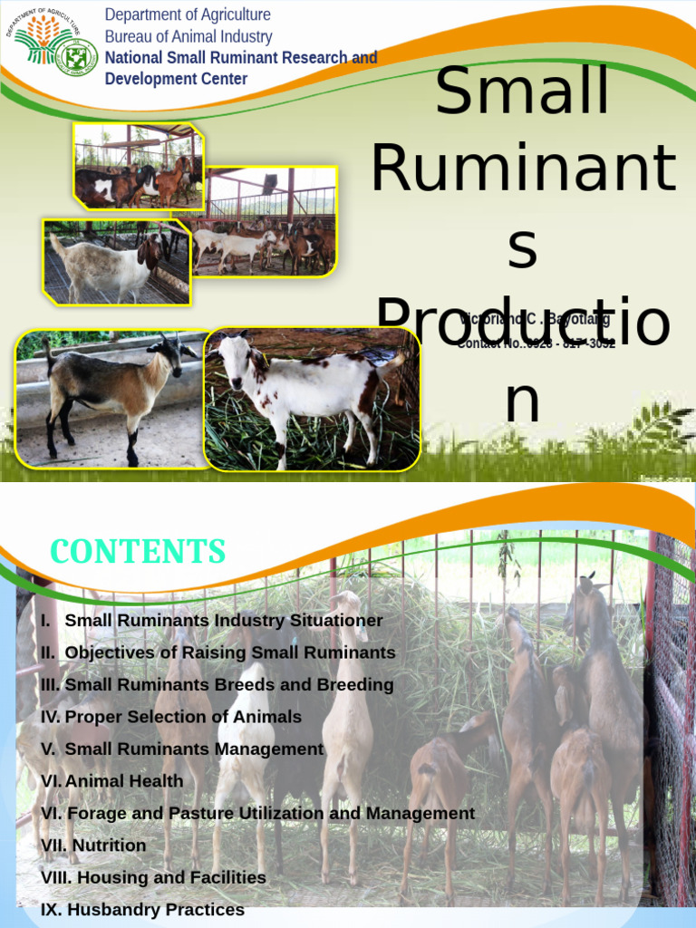 Goat Production and Management Presentation 2016 April 11 2018 | PDF ...