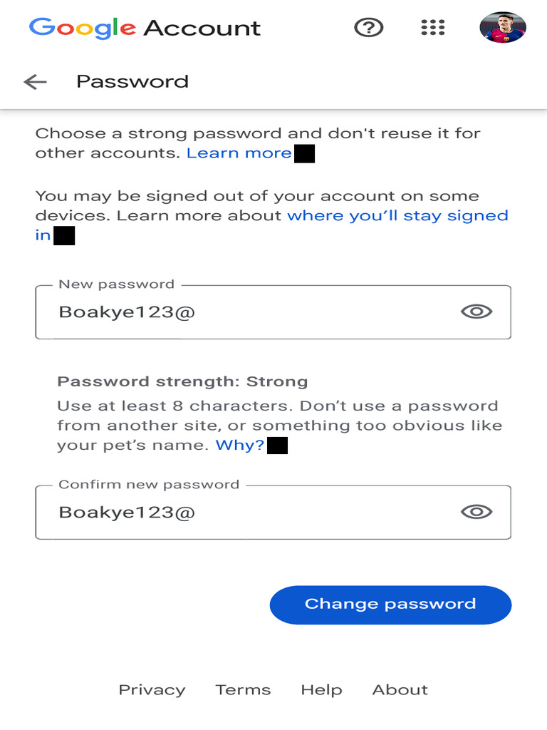 Strong Password Guidelines | PDF